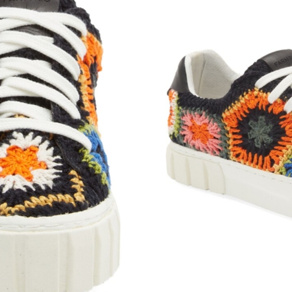 Farm Rio Artisanal Crochet Platform Sneaker - Picture 7 of 9